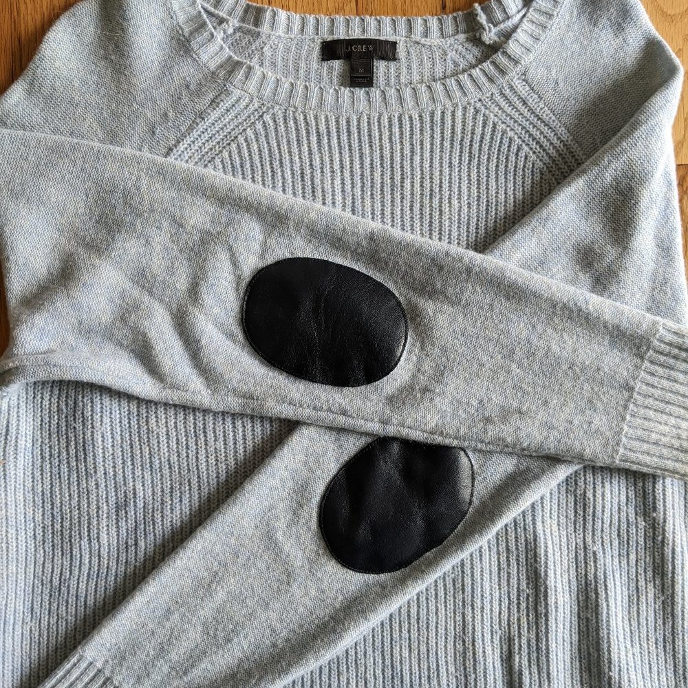 100% wool J. Crew Sweater in light blue